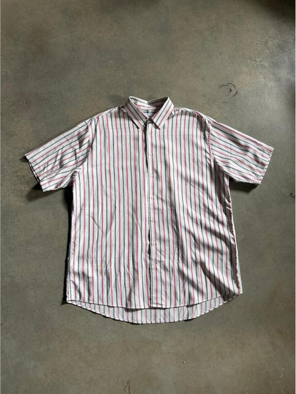Soulland Stripe Button Up Shirt Sz M/L